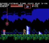 une photo d'Ã©cran de Castlevania 3 - Dracula s Curse sur Nintendo Nes